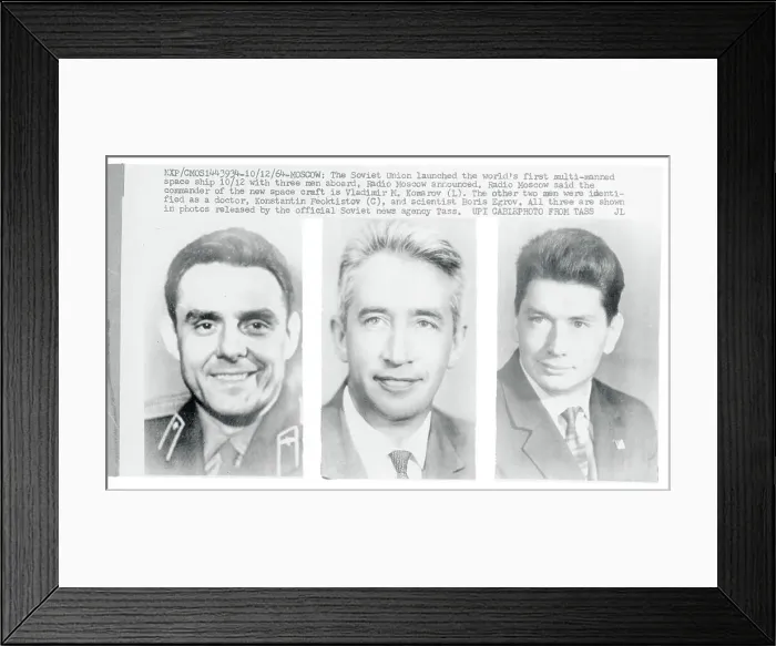 Framed Print : Composite of Russian Astronauts Framed Print : Composite of Russian Astronauts