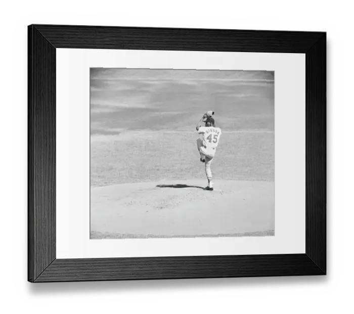 Framed Print : Bob Gibson Pitching - Action Shot Framed Print : Bob Gibson Pitching - Action Shot