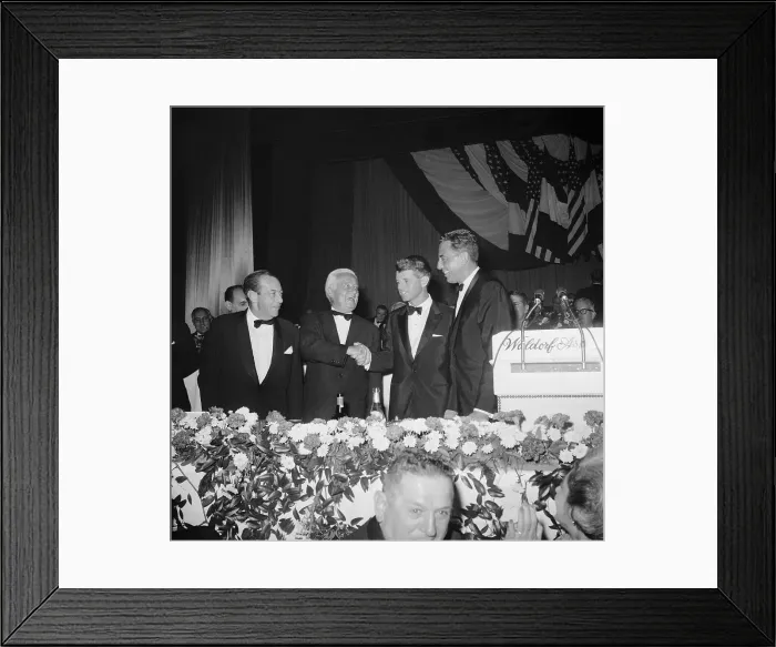 Framed Print : Robert F. Kennedy Shaking Hands With Senator Kenneth Keating Framed Print : Robert F. Kennedy Shaking Hands With Senator Kenneth Keating