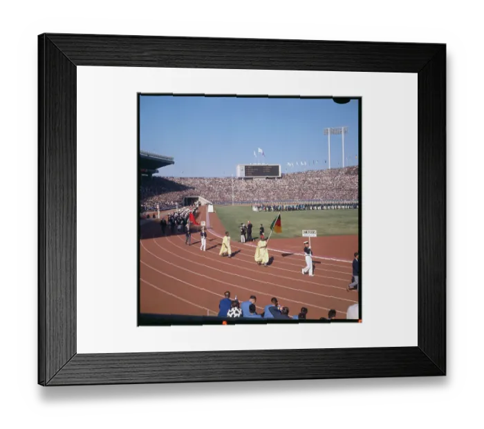 Framed Print : Canadian Team Marching in Stadium Framed Print : Canadian Team Marching in Stadium
