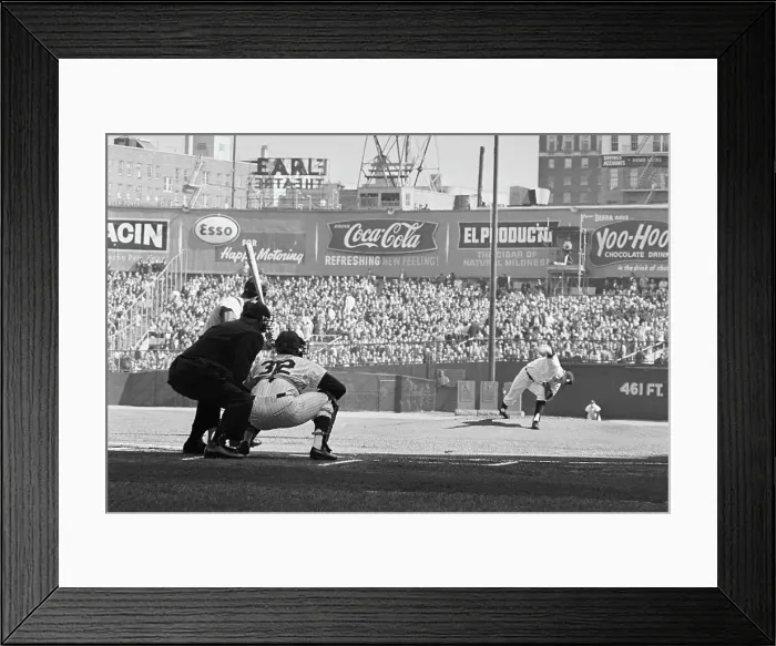 Framed Print : View From Behind Plate Of Pitch Delivery Framed Print : View From Behind Plate Of Pitch Delivery