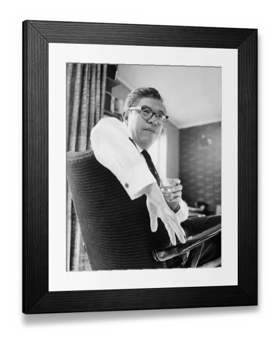 Framed Print : Astronomer Fred Hoyle Framed Print : Astronomer Fred Hoyle