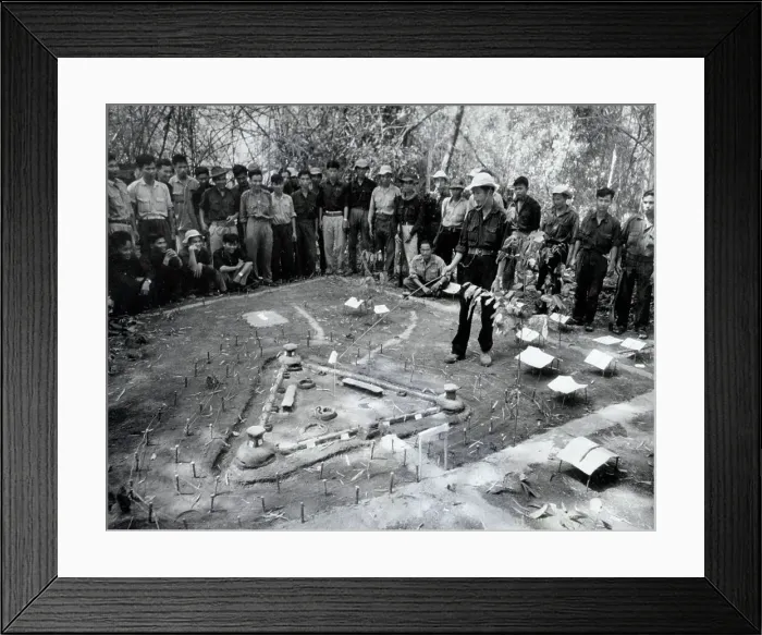 Framed Print : Vietcong Briefing Before Attack Framed Print : Vietcong Briefing Before Attack