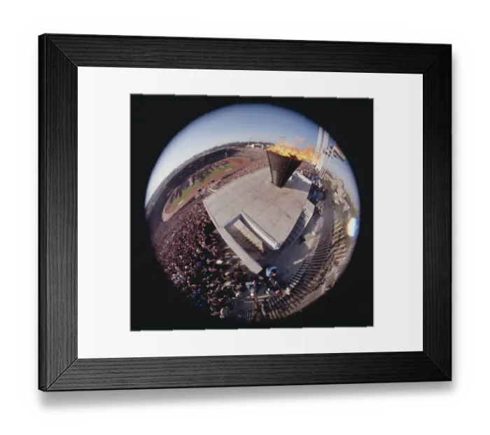 Framed Print : View of Olympic Flame Framed Print : View of Olympic Flame