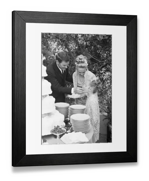 Framed Print : Tippi Hedren and Noel Marshall Enjoying Wedding Reception Framed Print : Tippi Hedren and Noel Marshall Enjoying Wedding Reception