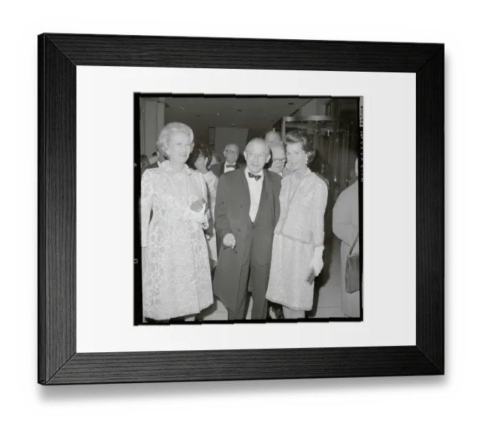 Framed Print : Molly Parnis, Billy Rose and Wife Framed Print : Molly Parnis, Billy Rose and Wife