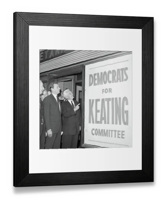 Framed Print : Keating and Vidal Looking at Poster