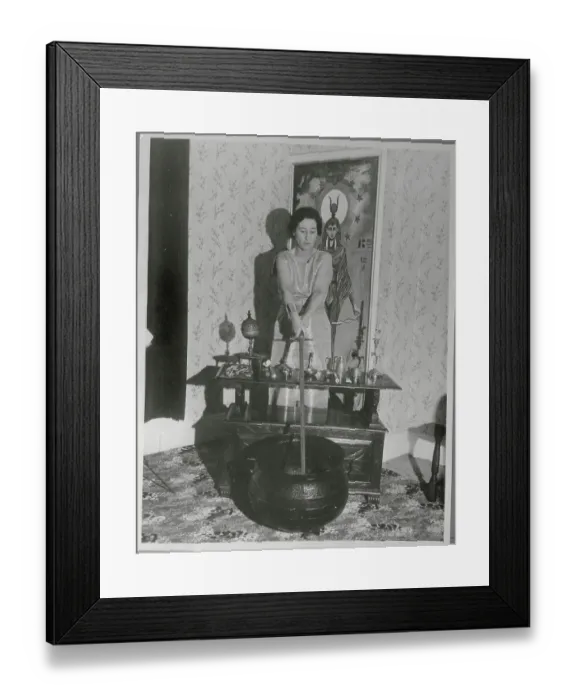 Framed Print : Mrs. Eleanor Bone Practicing Witchcraft Framed Print : Mrs. Eleanor Bone Practicing Witchcraft