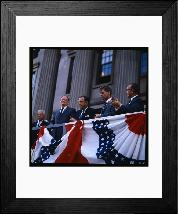 Framed Print : Robert F Kennedy with Hubert Humphrey Framed Print : Robert F Kennedy with Hubert Humphrey