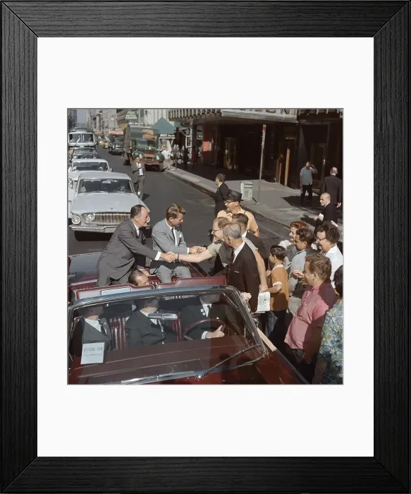 Framed Print : Hubert Humphrey and Robert Kennedy Campaigning Framed Print : Hubert Humphrey and Robert Kennedy Campaigning