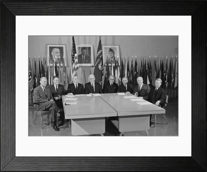 Framed Print : Members of the Warren Commission Framed Print : Members of the Warren Commission