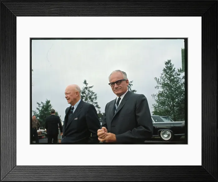 Framed Print : Dwight Eisenhower and Barry Goldwater on Grounds Framed Print : Dwight Eisenhower and Barry Goldwater on Grounds