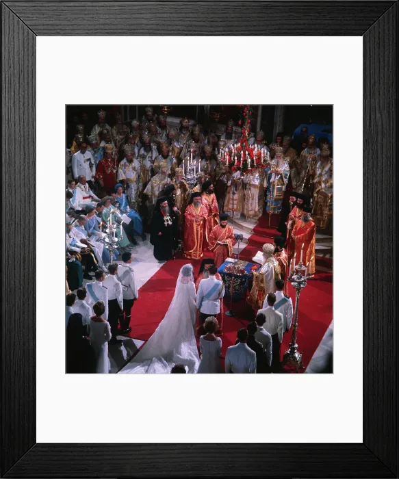 Framed Print : Wedding of King Constantine Framed Print : Wedding of King Constantine