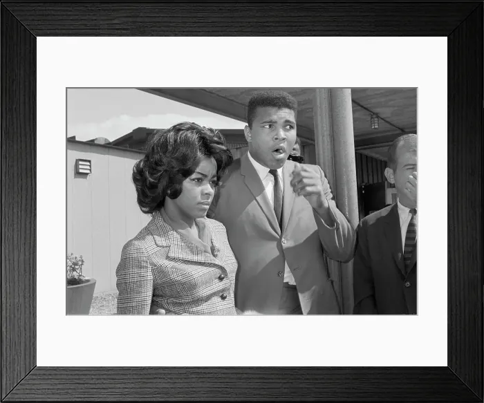 Framed Print : Muhammad Ali and Sonji Roi Framed Print : Muhammad Ali and Sonji Roi