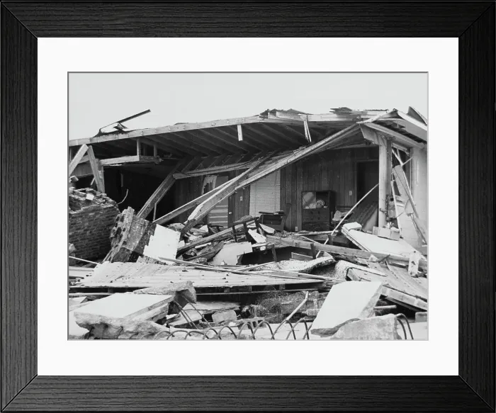 Framed Print : Hurricane Dora Destruction Framed Print : Hurricane Dora Destruction