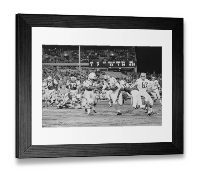 Framed Print : Football Game Between New York Jets and Denver Broncos