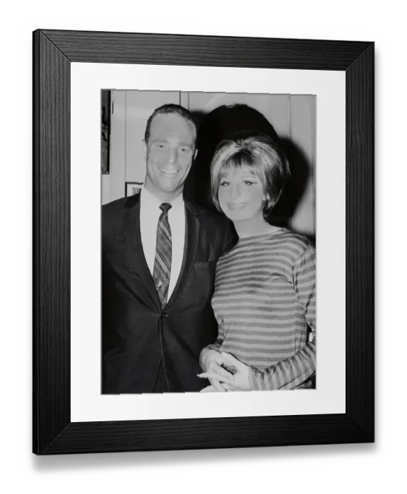 Framed Print : Scott Carpenter with Barbra Streisand Framed Print : Scott Carpenter with Barbra Streisand