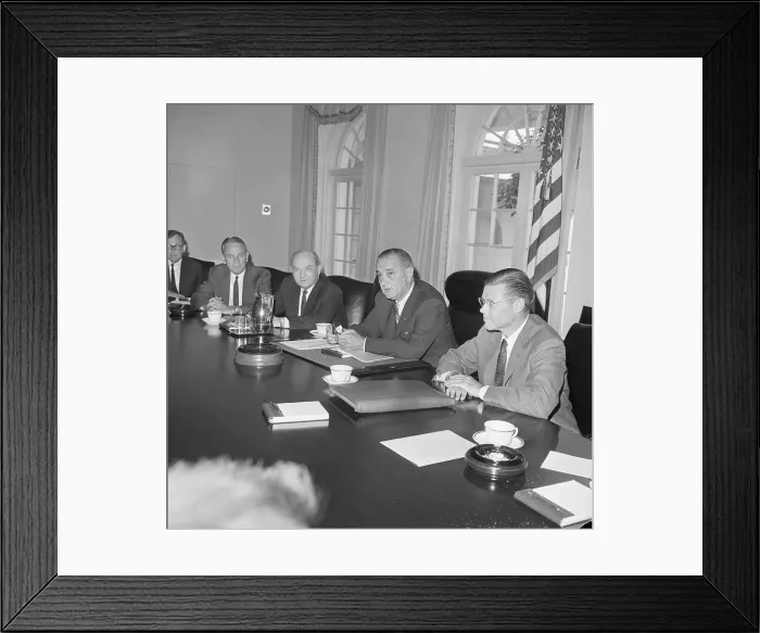Framed Print : President Johnson Holding Conference on Viet Nam Framed Print : President Johnson Holding Conference on Viet Nam