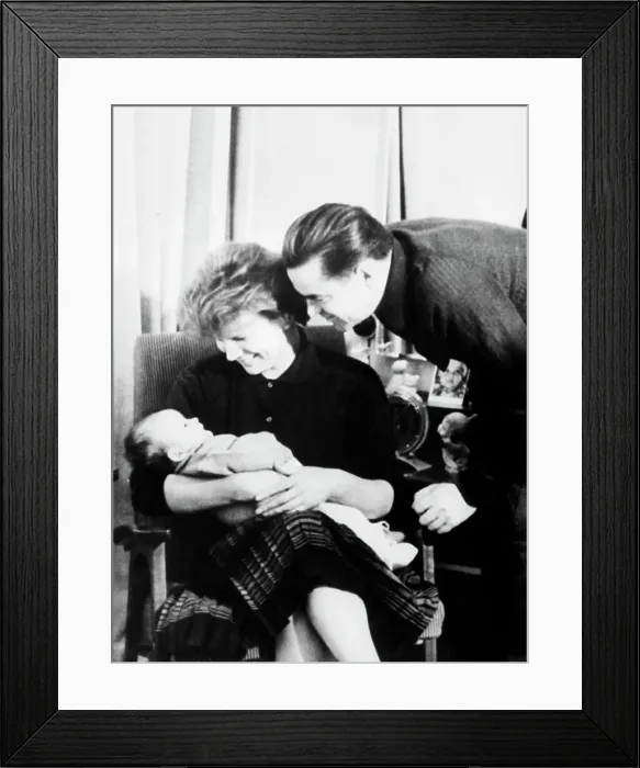 Framed Print : Soviet Cosmonauts and Their Daughter Framed Print : Soviet Cosmonauts and Their Daughter
