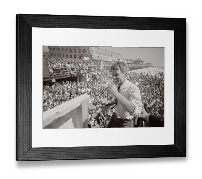 Framed Print : Robert F Kennedy at Beach Reception Framed Print : Robert F Kennedy at Beach Reception