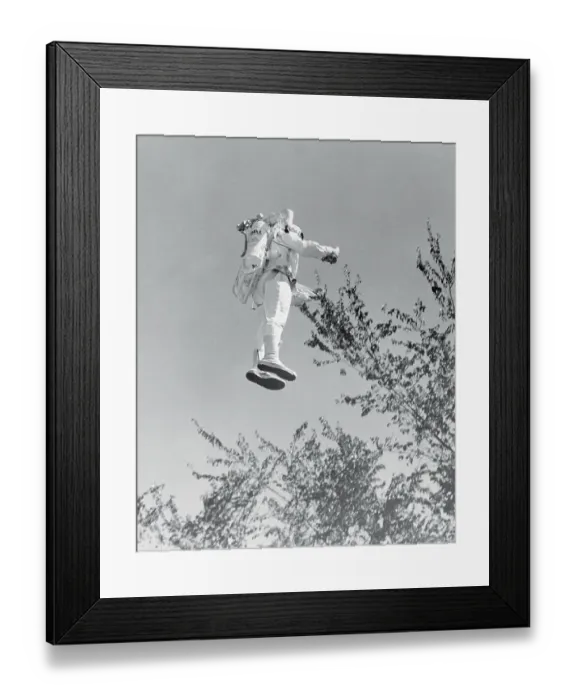 Framed Print : View of Rocket Man at Fair Framed Print : View of Rocket Man at Fair