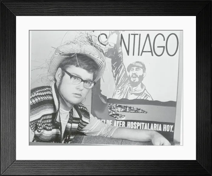 Framed Print : Fred Stevenson Posing with Fidel Castro Poster Framed Print : Fred Stevenson Posing with Fidel Castro Poster