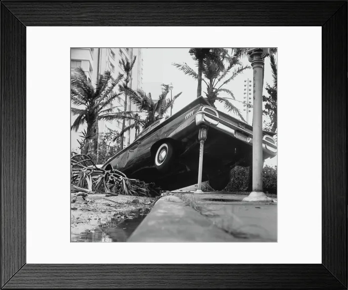 Framed Print : Hurricane Cleo Damage Framed Print : Hurricane Cleo Damage