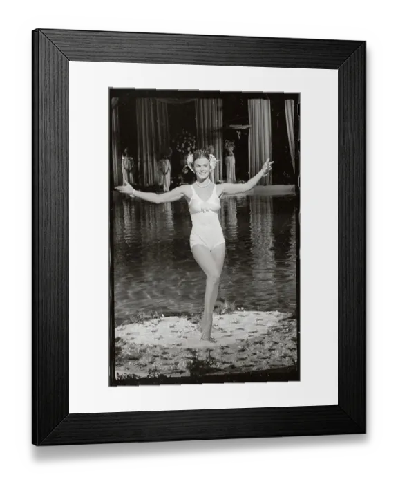 Framed Print : Ann-Margret Standing on Lilies Framed Print : Ann-Margret Standing on Lilies