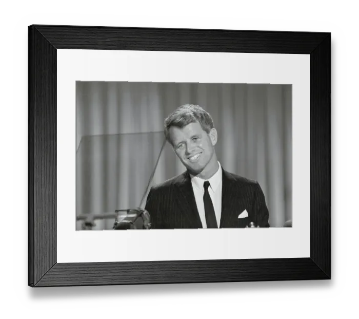 Framed Print : Robert F. Kennedy Smiling at Democratic National Convention Framed Print : Robert F. Kennedy Smiling at Democratic National Convention