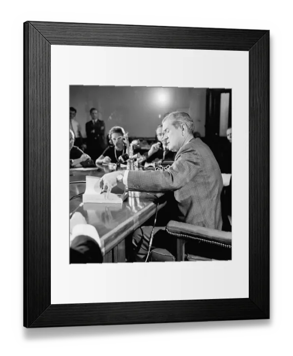 Framed Print : Governor John Connally During Press Conference Framed Print : Governor John Connally During Press Conference