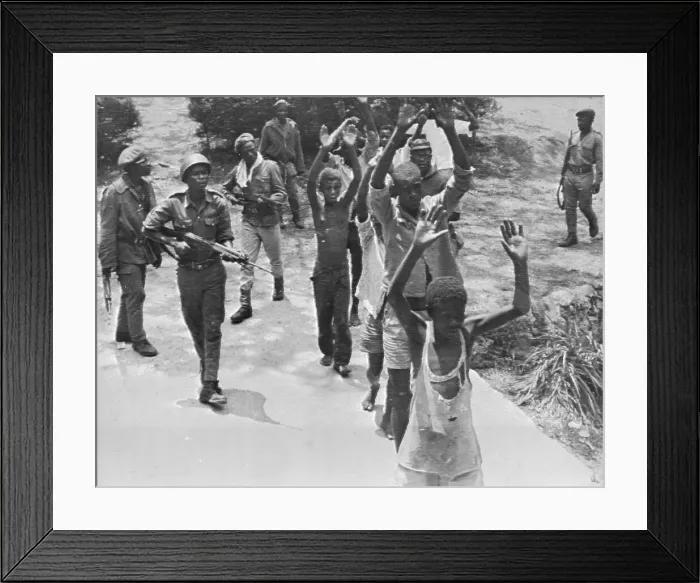 Framed Print : Captured Rebels March At Gunpoint Framed Print : Captured Rebels March At Gunpoint