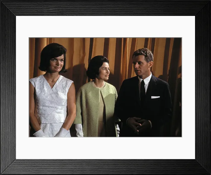 Framed Print : Jacqueline and Robert Kennedy with Lady Bird Johnson Framed Print : Jacqueline and Robert Kennedy with Lady Bird Johnson