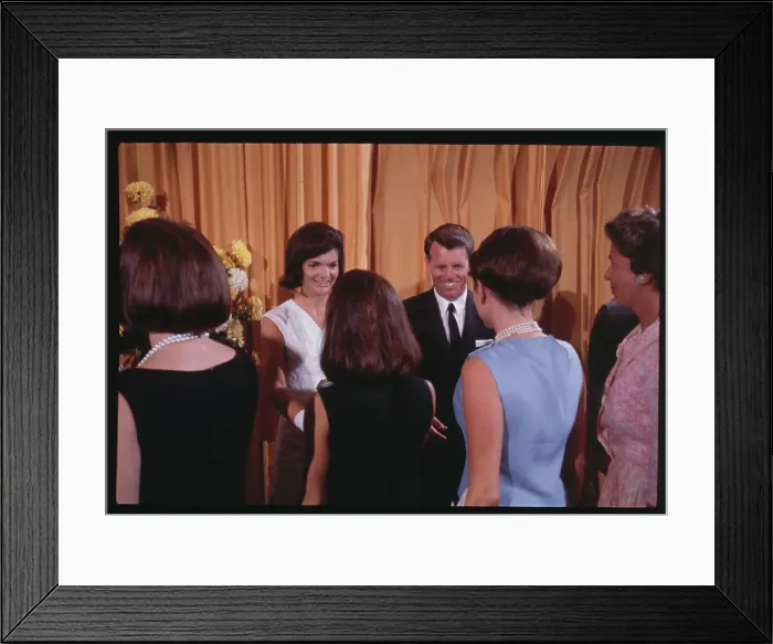 Framed Print : Jacqueline Kennedy and Robert Kennedy at Reception Framed Print : Jacqueline Kennedy and Robert Kennedy at Reception