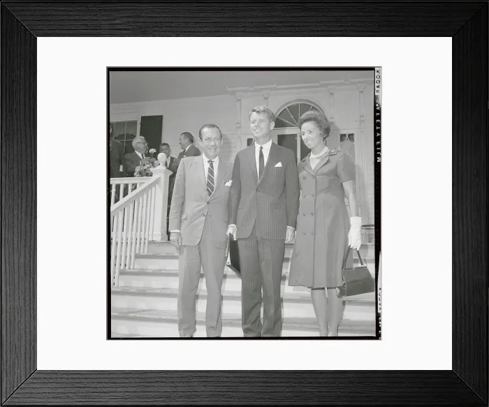 Framed Print : Robert F. Kennedy Standing with Robert F. Wagner and Ethel Kennedy Framed Print : Robert F. Kennedy Standing with Robert F. Wagner and Ethel Kennedy