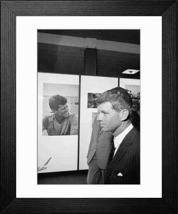 Framed Print : Robert Kennedy at JFK Memorial Framed Print : Robert Kennedy at JFK Memorial