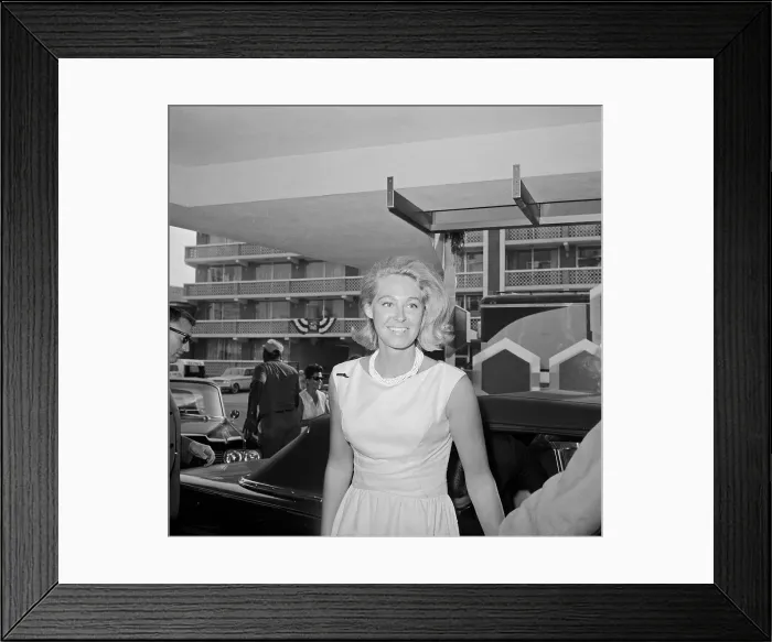 Framed Print : Joan Kennedy Arriving at Hospital Framed Print : Joan Kennedy Arriving at Hospital