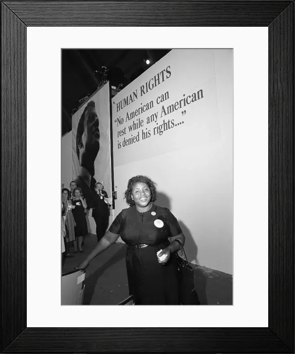 Framed Print : Fannie Hamer Entering Democratic National Convention Framed Print : Fannie Hamer Entering Democratic National Convention