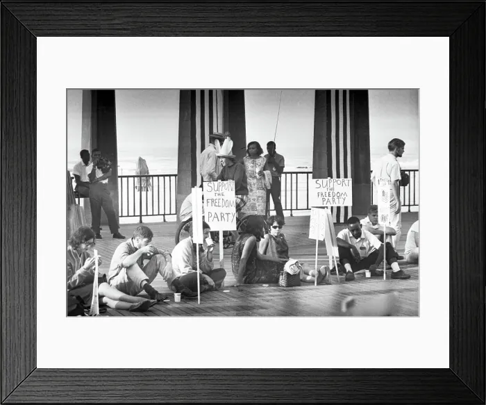 Framed Print : A Silent Vigil for Representation at the Democratic Convention Framed Print : A Silent Vigil for Representation at the Democratic Convention