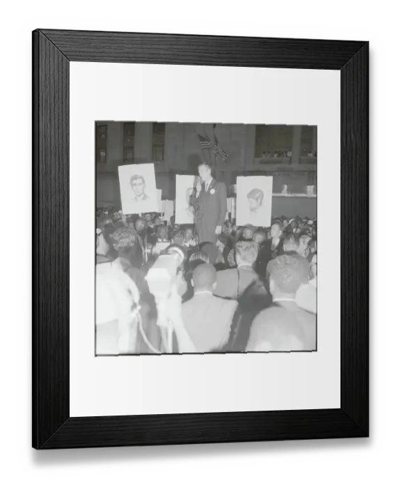 Framed Print : Group Members Singing Outside Convention Center Framed Print : Group Members Singing Outside Convention Center