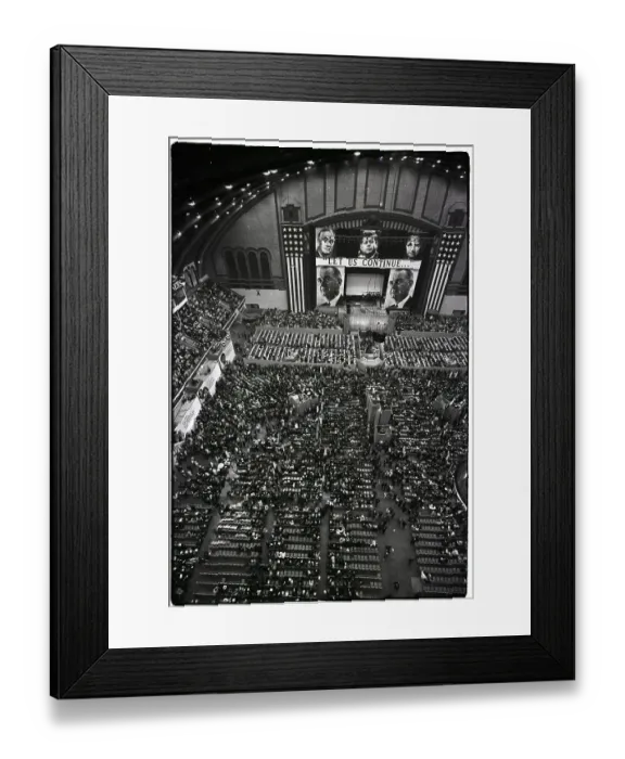 Framed Print : Overhead View / Natl Dem Convention Hall Framed Print : Overhead View / Natl Dem Convention Hall