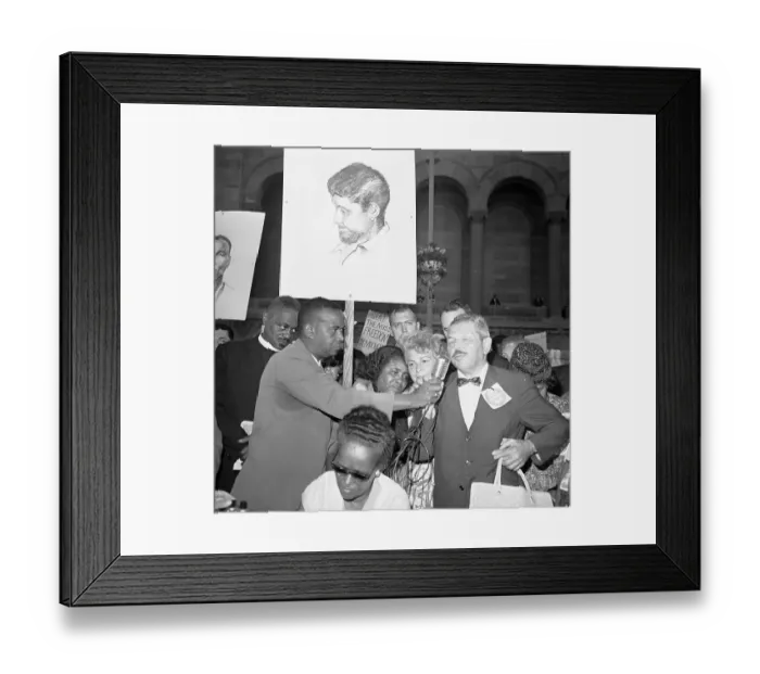 Framed Print : Mr. Schwerner Speaking Framed Print : Mr. Schwerner Speaking