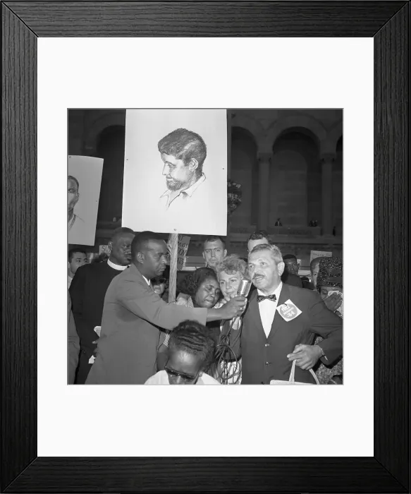 Framed Print : Fannie Lou Hamer and Mr. and Mrs. Schwerner Framed Print : Fannie Lou Hamer and Mr. and Mrs. Schwerner