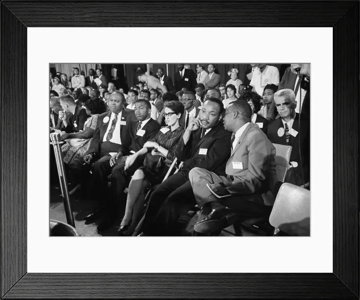 Framed Print : Dr. King At Credentials Committee