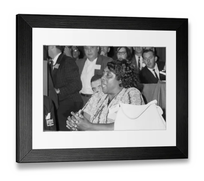 Framed Print : Fanny Hamer Speaking Framed Print : Fanny Hamer Speaking