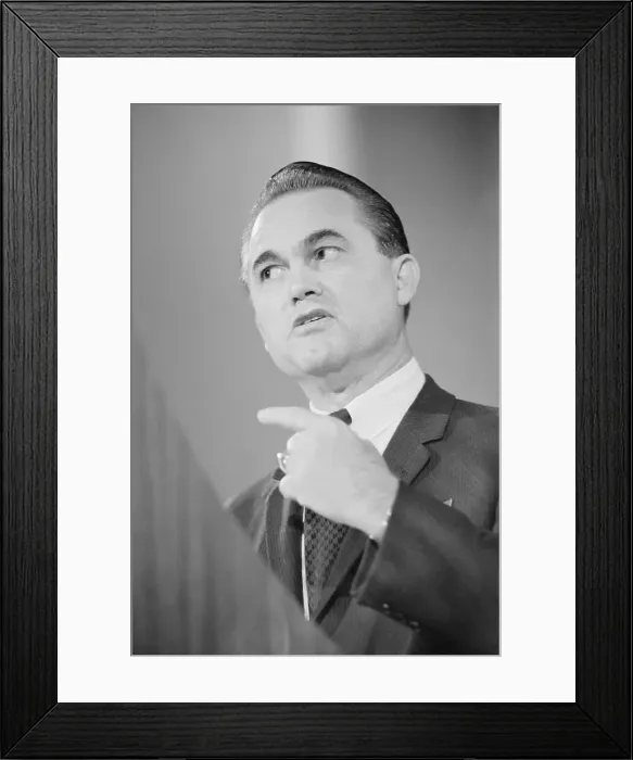 Framed Print : Presidential Candidate George C. Wallace Framed Print : Presidential Candidate George C. Wallace