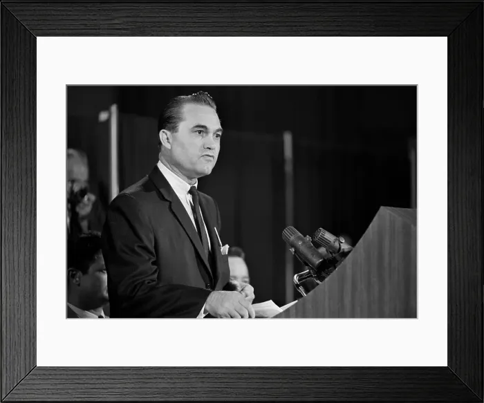 Framed Print : George Wallace Speaking Framed Print : George Wallace Speaking