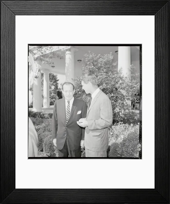 Framed Print : Robert Kennedy Conferring with Robert F. Wagner Framed Print : Robert Kennedy Conferring with Robert F. Wagner