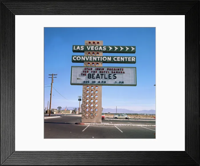Framed Print : Beatles Performing in Las Vegas