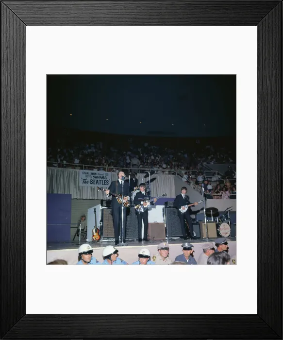Framed Print : Beatles Performing In Las Vegas