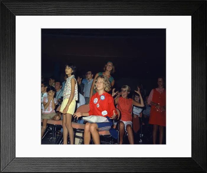Framed Print : Crowds Enjoying Beatle Show